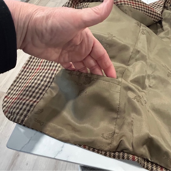Vintage Orvis 100% Wool Tweed Houndstooth Field Jacket - Picture 4 of 17